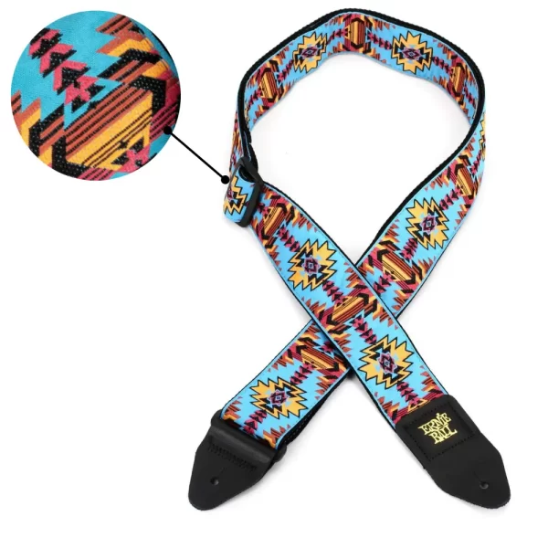 5323 Ernie Ball Albuquerque NOON Jacquard Woven Weave Guitar Strap - Image 3