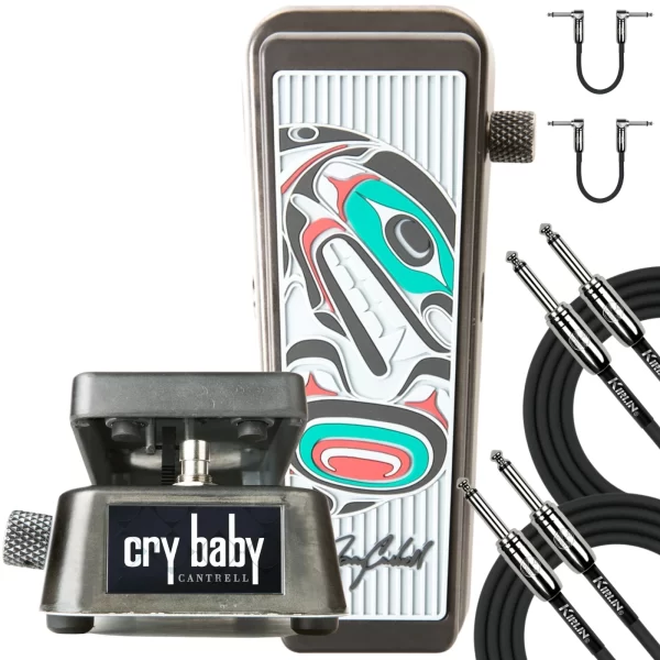 CRY BABY Jerry Cantrell Rainer Fog Distressed Black Wah Pedal W-CABLES JC95B