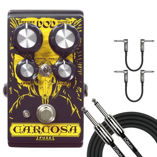 DigiTech DOD Carcosa Fuzz Guitar Effects Pedal With Cables