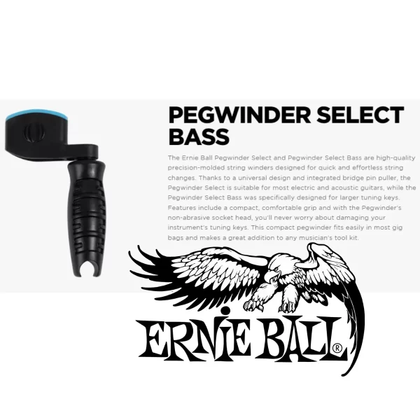 Ernie Ball Pegwinder Select Bass W-Bridge Pin Puller 9611 - Image 3