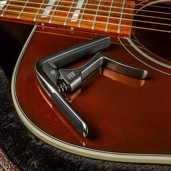 Dunlop Trigger Fly Guitar Capo For Acoustic / ELECTRIC SATIN CHROME 63CSC - Image 6