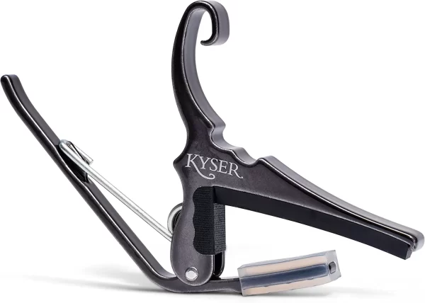 Kyser Quick-Change Guitar Capo for 6-string acoustic guitars, Black, KG6B