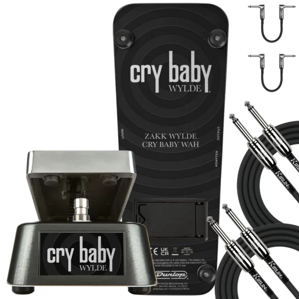 Zakk Wylde Wah Pedal by Cry Baby & Zakk WA45 Stomp into Killer Expression W/Cables