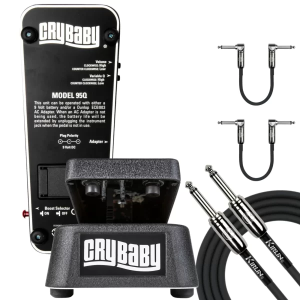 Cry Baby 95Q Wah Pedal with Q Control & Volume Boost W/CABLES