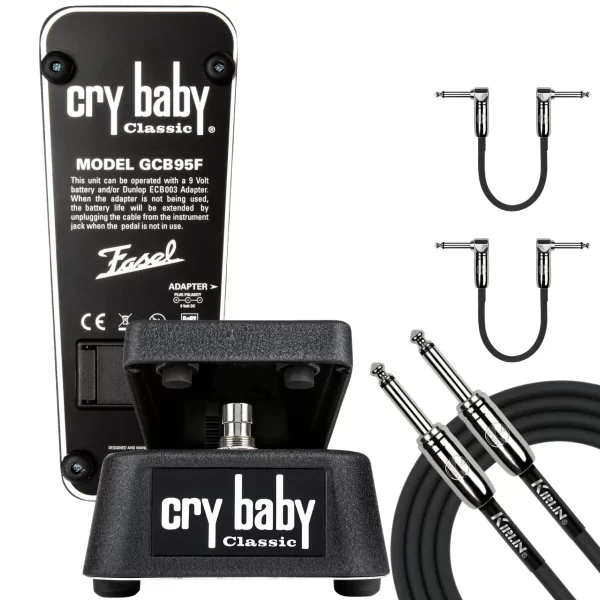 Cry Baby Classic Wah Pedal GCB95F Retro Fasel Inductor W-Cables