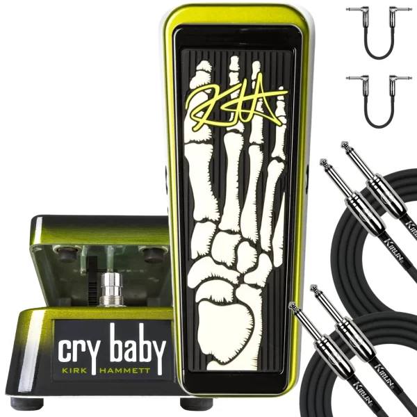 DUNLOP KH95 KIRK HAMMETT SIGNATURE CRY BABY WAH EFFECTS PEDAL W/CABLES