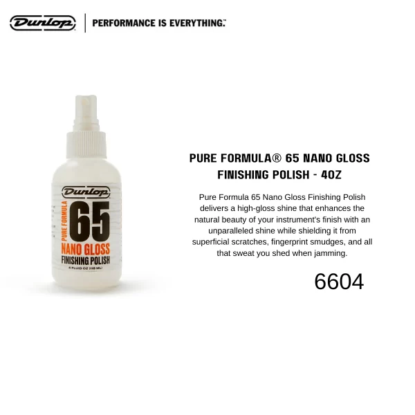 2 Pack Dunlop Pure Formula 65 Nano Gloss Finishing Polish 4 oz. - 6604 - Image 2