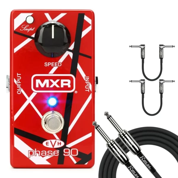 MXR EVH90 Phase 90 Eddie Van Halen Red Phaser Guitar Effects Pedal W/Cables