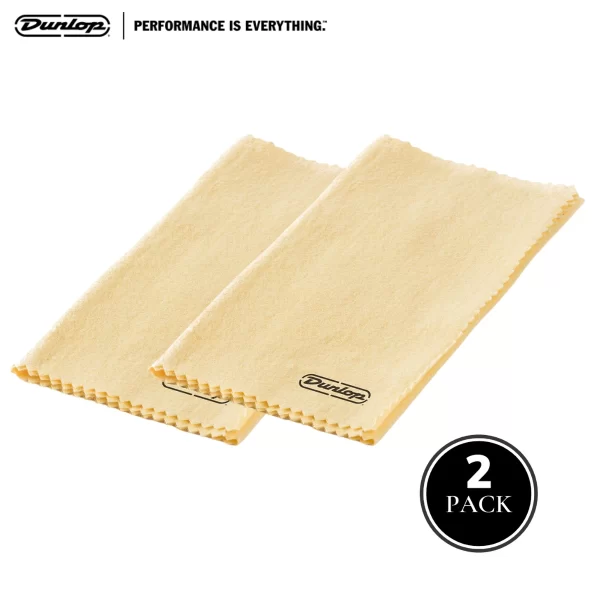 2 Pack Dunlop 5400 Polish Cloth 12 x 12 Guitar Cleaning & Maintenance Care