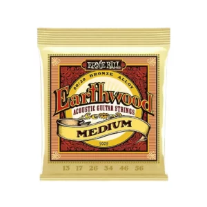 Ernie Ball 2002 Earthwood Medium 13-56 Bronze Acoustic Guitar Strings